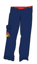 PANTALONES AZUL TERPEL-40 tela drill, bolsillo delantero, trasero y laterales bordado logo sol