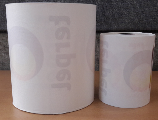 Caja de Papel Térmico-84 rollos para VX570